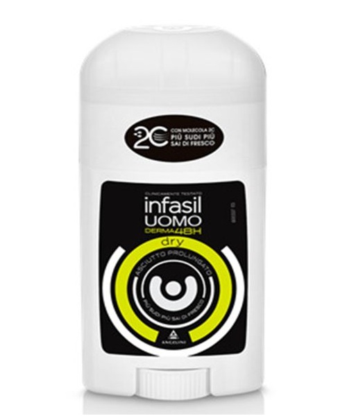 Infasil Deo Stick Uomo Derma 48H Dry, pánský tuhý deodorant 40 ml