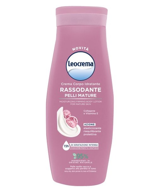 Leocrema Rassodante Pelli Mature, zpevňující tělové mléko 400 ml.