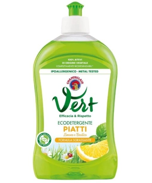Chanteclair Vert Piatti, ekologický jar na nádobí citrón a bazalka 500 ml