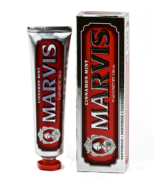 Marvis Cinnamon Mint zubní pasta se skořicí a Xylitolem 85 ml.