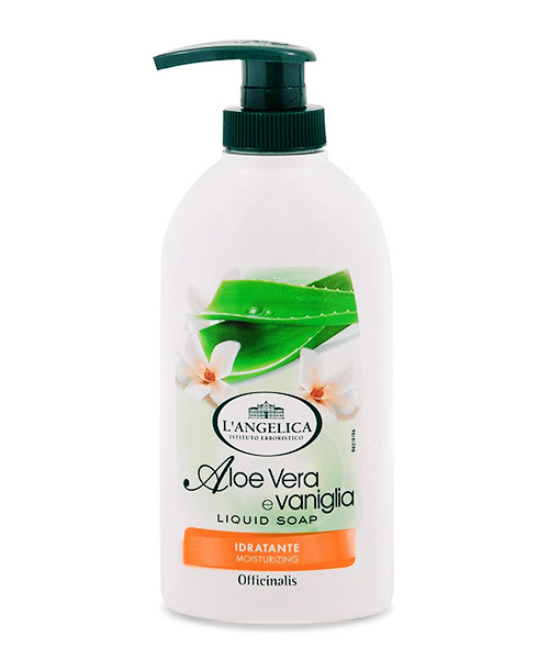 L´Angelica Officinalis Aloe Vera e Vaniglia, tekuté mýdlo Aloe a vanilka 300 ml.