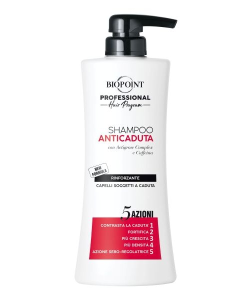 Biopoint Professional Anticaduta, profesionální šampón proti vypadávání vlasů 400 ml