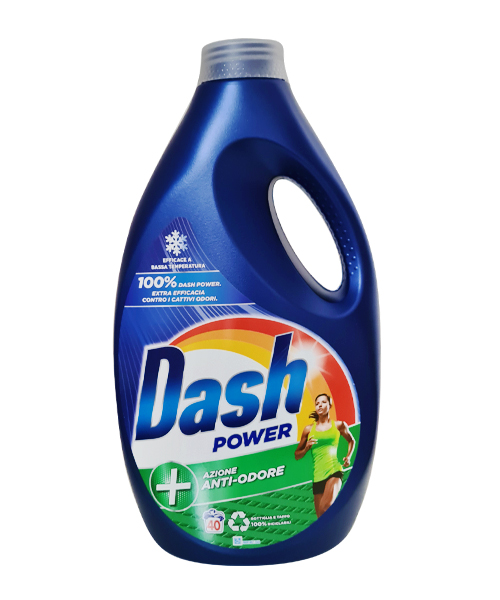 Dash Power Anti-Odore prací gel 2150 ml, 43 pracích dávek