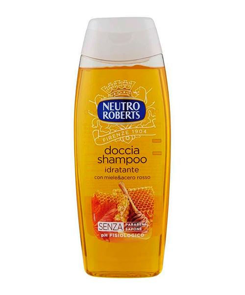 Neutro Roberts Idratante, sprchový gel/šampon med/červený javor 250 ml.