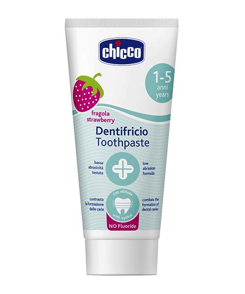 Chicco zubní pasta pro děti příchuť jahoda 1-5 let 50 ml.
