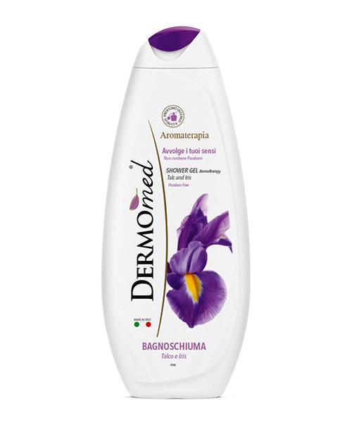Dermomed Talco e Iris, sprchový gel/koupelová pěna pudr/kosatec 750 ml.