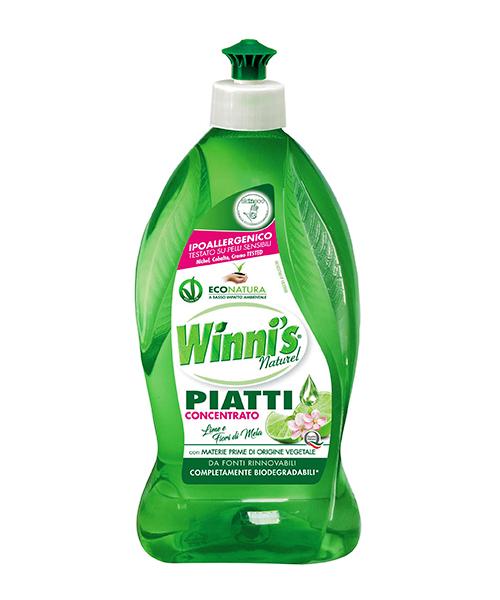 Winni´s Naturel Piatti Lime e Fiori di Mela, koncentrovaný jar na nádobí limetka/jablečné květy 500 ml.