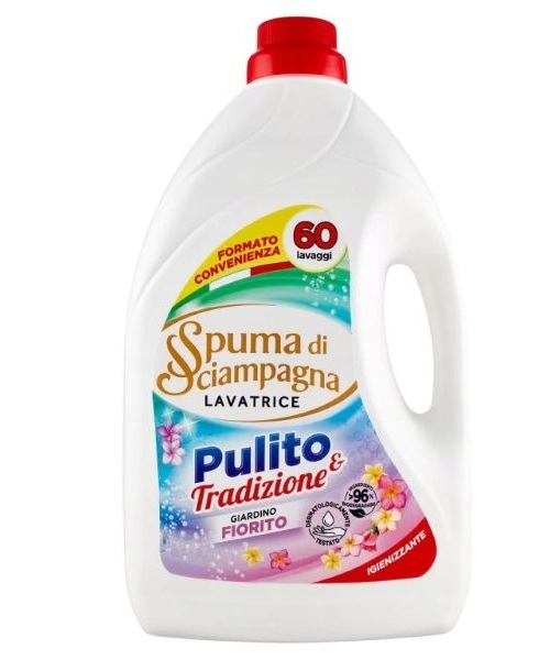 Spuma di Sciampagna Pulito e Tradizione Fiorito prací gel 3000 ml, 60 pracích dávek