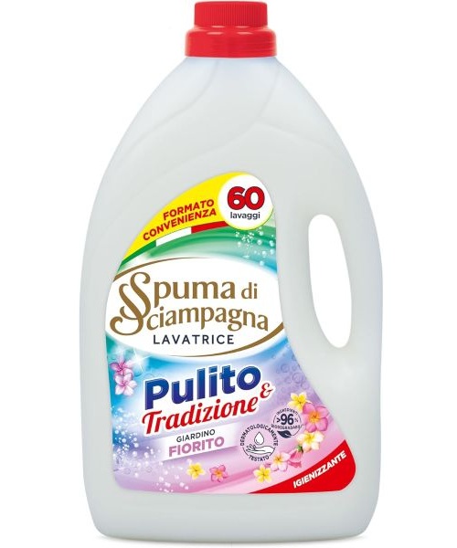 Spuma di Sciampagna Pulito e Tradizione Fiorito prací gel 3000 ml, 60 pracích dávek