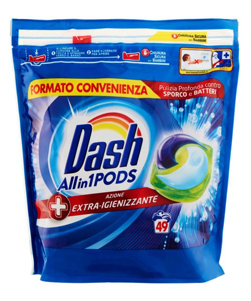 Dash All in 1 PODS gelové kapsle Extra-Igienizzante 49 ks