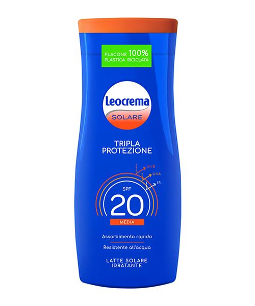 Leocrema Solare Tripla Protezione SPF 20 opalovací mléko 200 ml