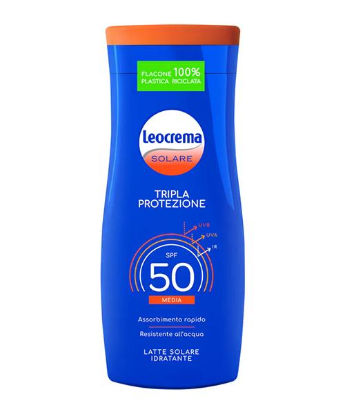 Leocrema Solare Tripla Protezione SPF 50 opalovací mléko 200 ml