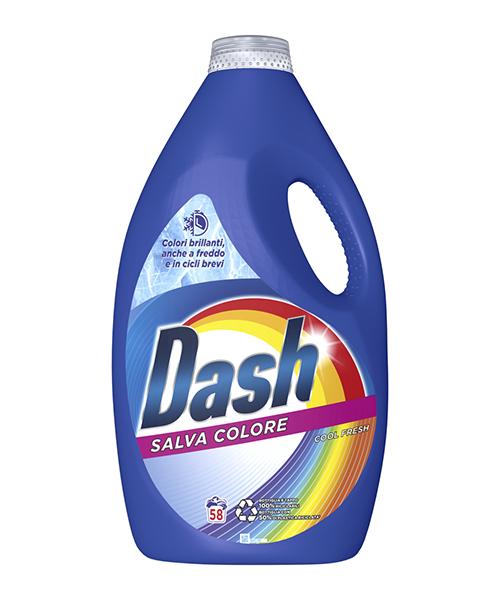 Dash Salva Colore Cool Fresh, prací gel na barevné prádlo 2900 ml, 58 pracích dávek