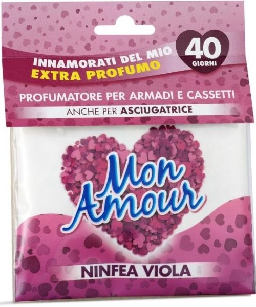 Mon Amour Ninfea Viola, parfémovaný sáček do skříní a šuplíků s květinovou vůní