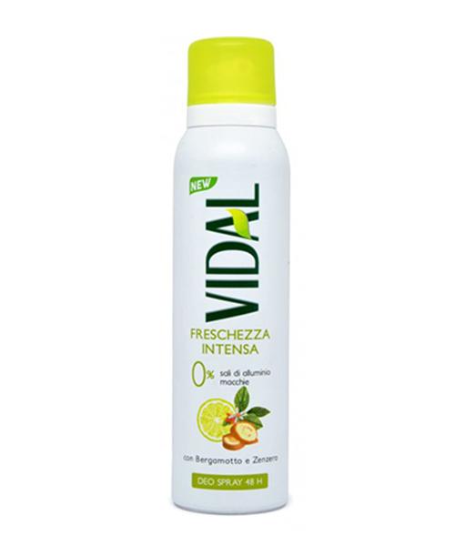 Vidal Bergamotto e Zenzero tělový deodorant ve spreji 150 ml