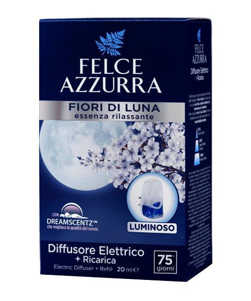 Felce Azzurra Diffusore Elettrico Fiori di Luna, podsvícený bytový parfém 20 ml