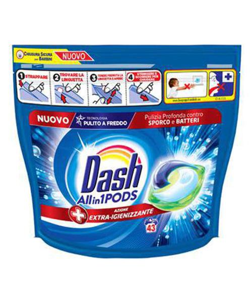 Dash All in 1 PODS gelové kapsle Extra-Igienizzante 43 ks