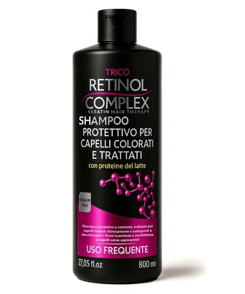 Trico Retinol Complex Protettivo profesionální šampon na barvené a zatížené vlasy 800 ml