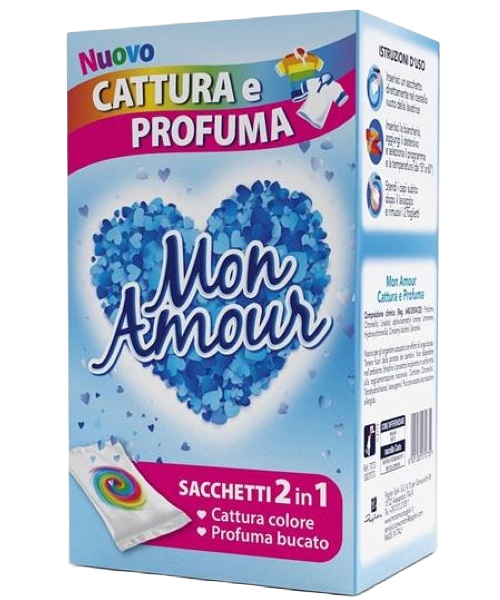 Mon Amour Cattura e Profuma aromatické ubrousky proti zabarvení prádla 2in1 8 ks