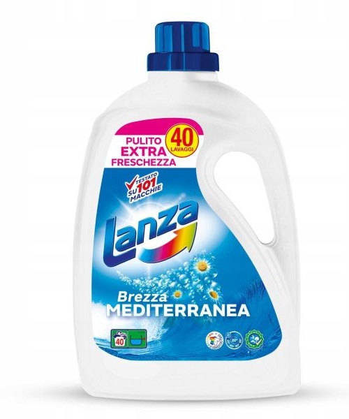 Lanza Brezza Mediterranea 2 l, prací gel na bílé i barevné prádlo