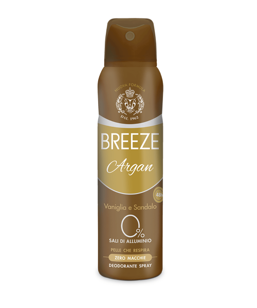 Breeze Argan tělový deodorant ve spreji s arganovým olejem 150 ml.