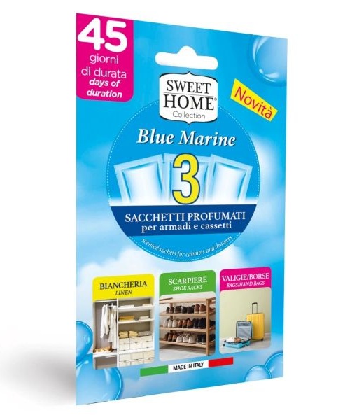 Sweet Home Blue Marine vonné sáčky do skříní a zásuvek 3 ks