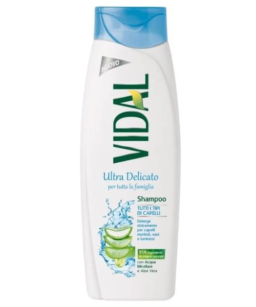 Vidal Ultra Delicato, jemný šampon pro celou rodinu 250 ml