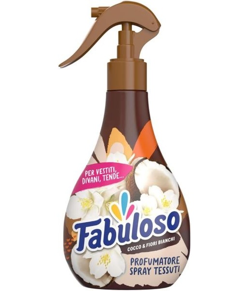 Fabuloso parfém, osvěžovač na textilie – kokos a bílé květy 250 ml