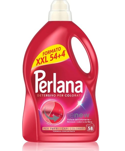 Perlana Renew prací gel na barevné prádlo 2 900 ml, 58 pracích dávek