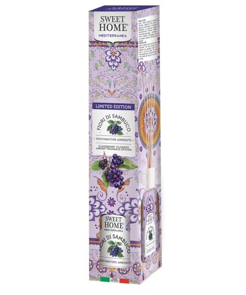 Sweet Home Aroma difuzér s tyčinkami Fiori di Sambuco - květy bezu 100 ml