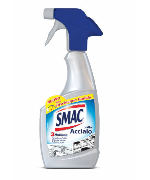 Smac Brilla Acciaio, účinný přípravek na nerez 520 ml
