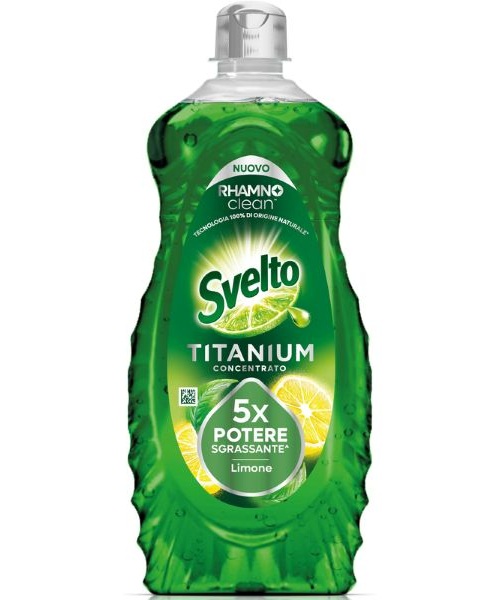 Svelto Titanium Concentrato Limone – koncentrovaný prostředek na mytí nádobí, citron 650 ml Svelto Titanium Concentrato Limone – koncentrovaný prostředek na mytí nádobí, citron 650 ml