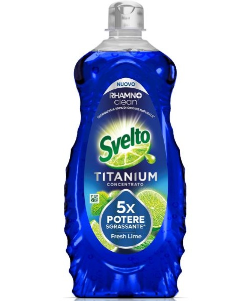Svelto Titanium Concentrato Fresh Lime – extra koncentrovaný prostředek na mytí nádobí, svěží limetka 650 ml Svelto Titanium Concentrato Fresh Lime – extra koncentrovaný prostředek na mytí nádobí, svěží limetka 650 ml