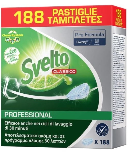 Svelto Classico Professional tablety do myčky 188 ks
