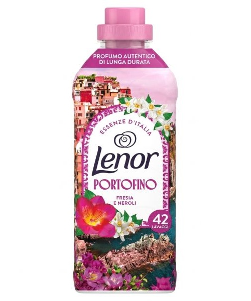 Lenor Portofino koncentrovaná aviváž Frézie a Neroli s vonnými oleji 882 ml, 42 dávek