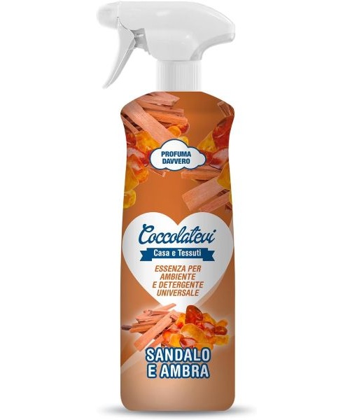 Coccolatevi Sandalo e Ambra – univerzální čisticí esence a interiérový parfém s vůní Santalového dřeva a Jantaru 750 ml