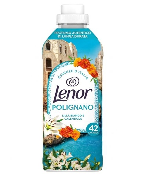 Lenor Polignano koncentrovaná aviváž Bílý šeřík a Měsíček s vonnými oleji 882 ml, 42 dávek