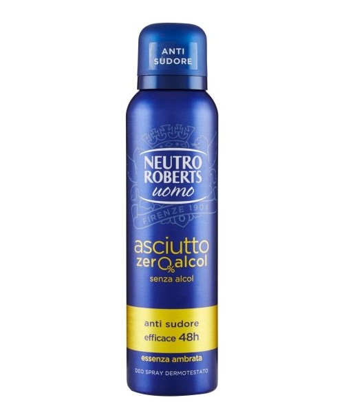 Neutro Roberts Uomo Essenza Ambrata pánský deodorant ve spreji s jantarovou vůní bez alkoholu 150 ml