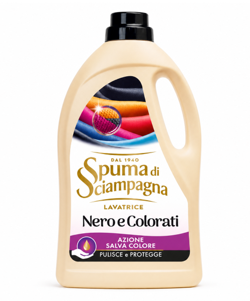 Spuma di Sciampagna Lavatrice Nero e Colorati – prací gel na černé a barevné prádlo 1710 ml / 38 praní