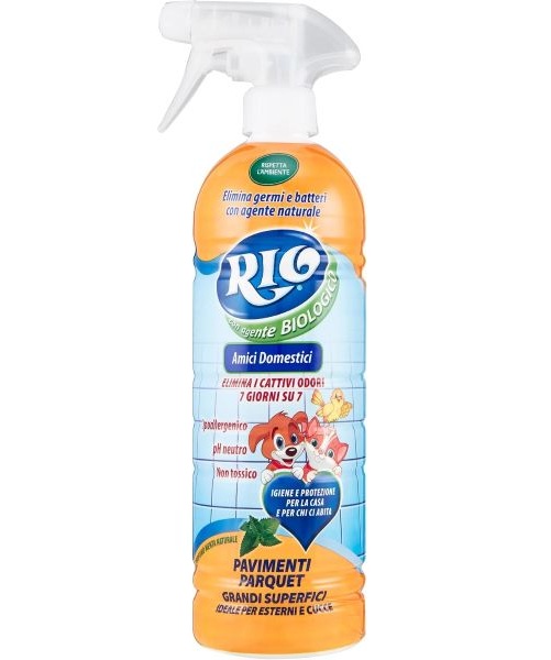 Rio Biologico Amici Domestici, ekologický přípravek na omyvatelné povrchy a podlahy pro domácí mazlíčky 750 ml
