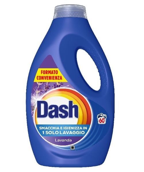 Dash Lavanda svěží prací gel na bílé i barevné prádlo, Levandule 2700 ml, 60 pracích dávek Dash Lavanda svěží prací gel na bílé i barevné prádlo, Levandule 2700 ml, 60 pracích dávek