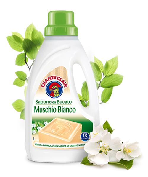 Chanteclair Sapone da Bucato Muschio Bianco, tekuté mýdlo na praní 1 lt, 18 pracích dávek