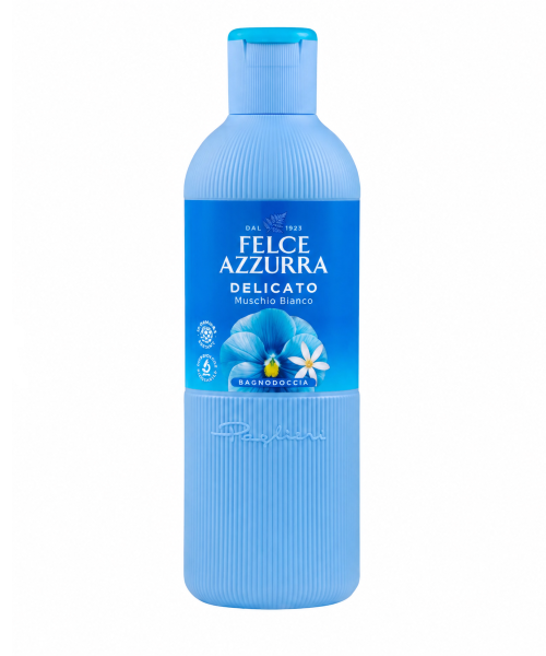 Felce Azzurra Delicato Muschio Bianco, jemný sprchový gel s Bílým pižmem 650 ml