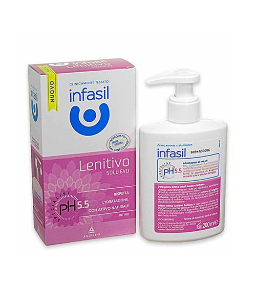 Infasil specialist intimo Lenitivo Sollievo, zklidňující hydratační intimní gel 200 ml.