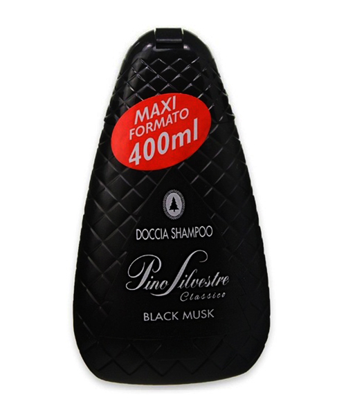 Pino Silvestre Black Musk pánský sprchový gel/vlasový šampon 400 ml.