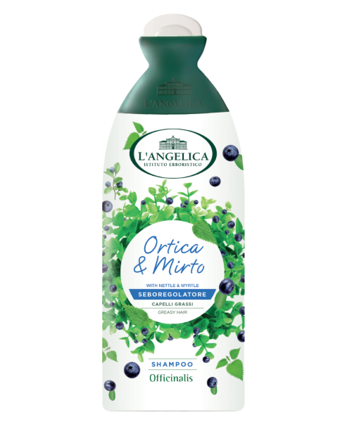 L´Angelica Seboregolatore Ortica e Mirto vlasový šampon s kopřivou a myrtou na mastné vlasy 250 ml