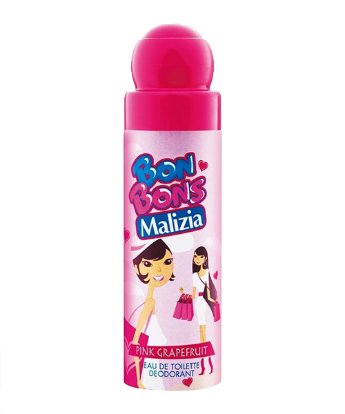 Malizia Deo Spray Bon Bons Pink Grapefruit, tělový deodorant pro dívky 75 ml.